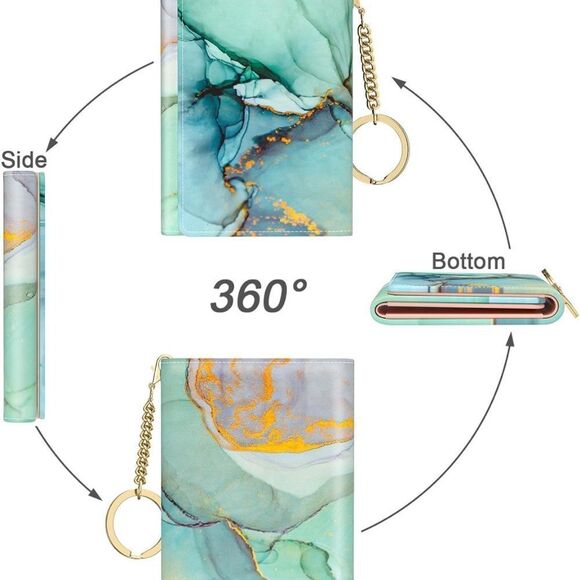 NWT.Broadway Credit Card Slim Wallet with 7 Card Slots & ID Window. Explore Now! - Picture 4 of 7